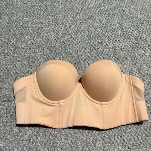 Lively Low Back Strapless Bra 34B color toasted almond